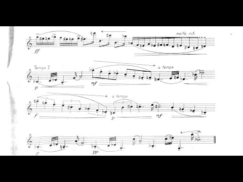 Jiří Teml - Pět Kusů (Five Pieces) for Clarinet (1973) [Score-Video]