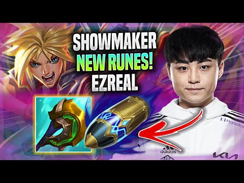 SHOWMAKER TRIES EZREAL WITH NEW RUNES! - DK ShowMaker Plays Ezreal ADC vs Samira!