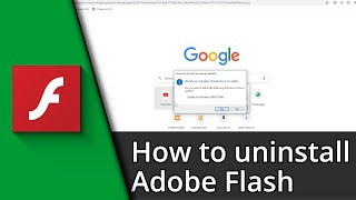 How to uninstall Adobe Flash Player | Remove Adobe Flash Player ✅ Tutorial