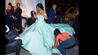 CARDI B&#39;s Dress for Rihanna’s DIAMOND BALL Was So Big, She Arrived This Way (9/14/17) - PICS