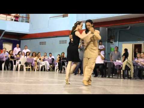  Nany Peralta  and  Rebecca O'Laoire  are  dancing  to  the  tango  "  Hasta Siempre Amor  "