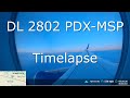 Delta 2802 Portland OR To Minneapolis MN Timelapse