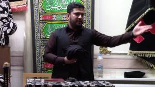 Majlis Shahadat Imam Musa Kazm A.S. reader Zakir Syed Ali Kazim at Anjuman E Haideria Bfd 22/4/17