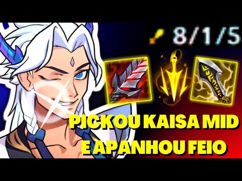 COMO AMASSAR O PICK DA MODA NO MID DE YONE! - Yone vs Kaisa MID - League of Legends