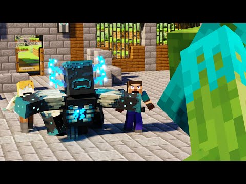Mutant Warden VS Mutant Zombie - HEROIC FIGHT - (Minecraft Animation Movie)