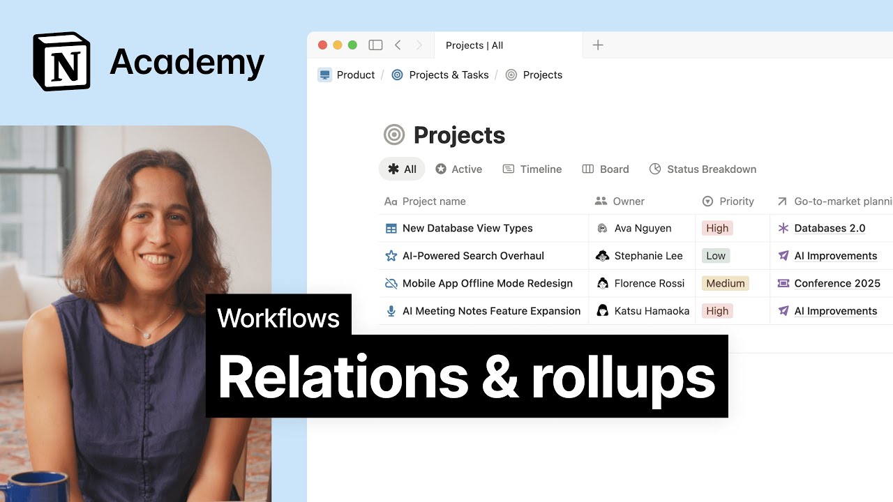 Database relations & rollups in Notion | Notion Help – Notion Help Center
