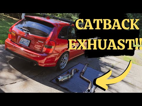 Installing Exhaust on Turbo Protege5!