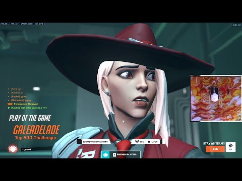 GALE TOP 500 ASHE - POTG! [ OVERWATCH 2 TOP 500 SEASON 2 ]