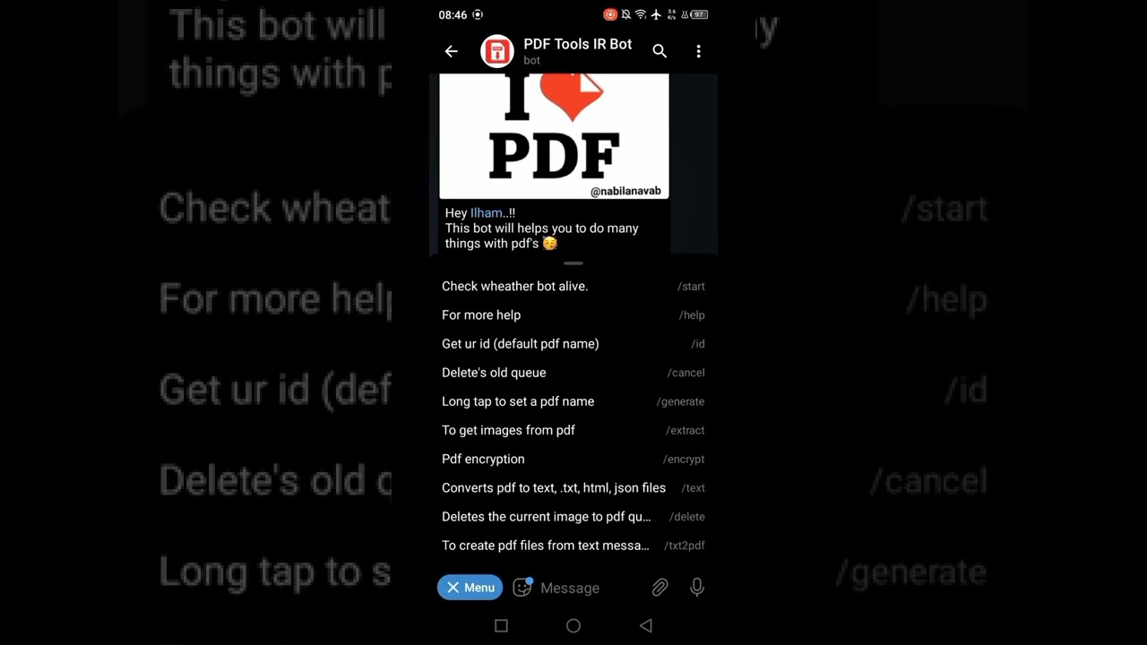 How to Edit PDF Files with Telegram bot