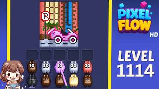 Pixel Flow Level 1114 Solution Walkthrough