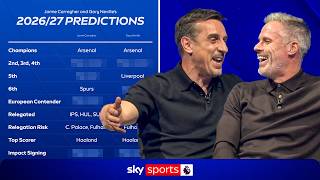 Jamie Carragher and Gary Neville's FULL Monday Night Football 2026/27 predictions! 🔮