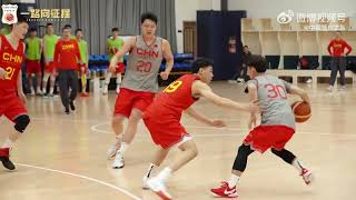 中国男篮亚洲杯预选赛集训训练原声混剪