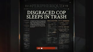 Disgraced Cop Sleeps in Trash - Disco Elysium