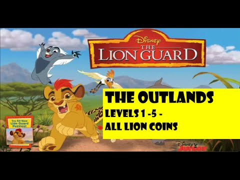 The Lion Guard - The Outlands - Episode 5 Levels 1-5 All Lion Coins Disney Junior