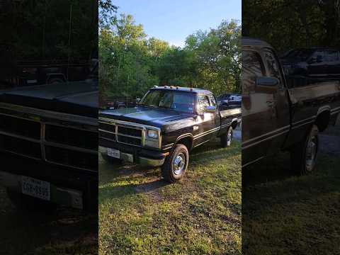 1993 Dodge Cummins Diesel w250 - #diesel #cummins #reels #car #shorts #firstgen