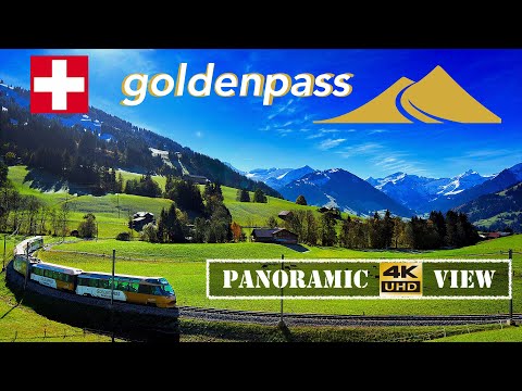 🇨🇭Goldenpass Train, Switzerland 4K Video | Panoramic Highlights