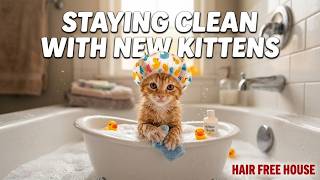 How to be a clean kitten owner | Hair Free Living... mostly | Perfect Pet Owner 