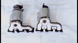 Exhaust manifold catalytic converter
