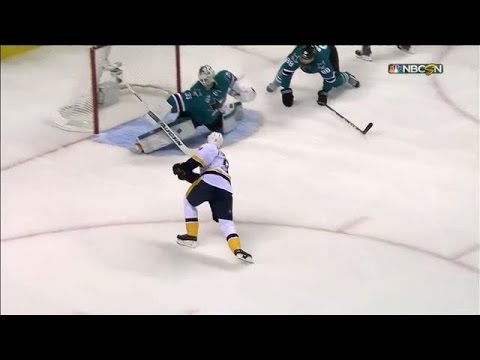 Jones denies Forsberg with superb blocker save