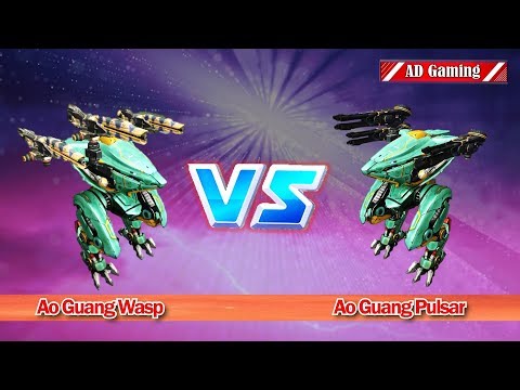 Ao Guang Wasp VS Ao Guang Pulsar Firepower Test + Hades And Blitz Gameplay - War Robots