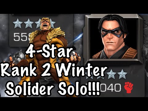 4-Star Rank 2 Sabertooth ROL Winter Solider Solo! | TheNinjaCleaner