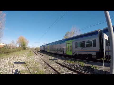 Vivalto con doppia di E464 alla stazione di Tassignano #6 Pt.1