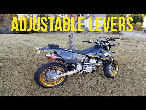 Suzuki DRZ400SM Cheap MZS Adjustable Levers Install