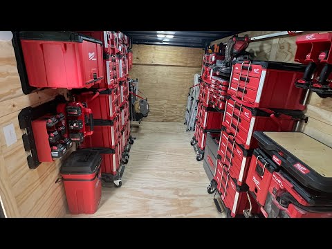 My New Milwaukee Packout Trailer Set Up