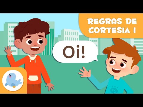 CUMPRIMENTO E DESPEDIDA 🤝 BOAS MANEIRAS para crianças 😊 Episódio 1