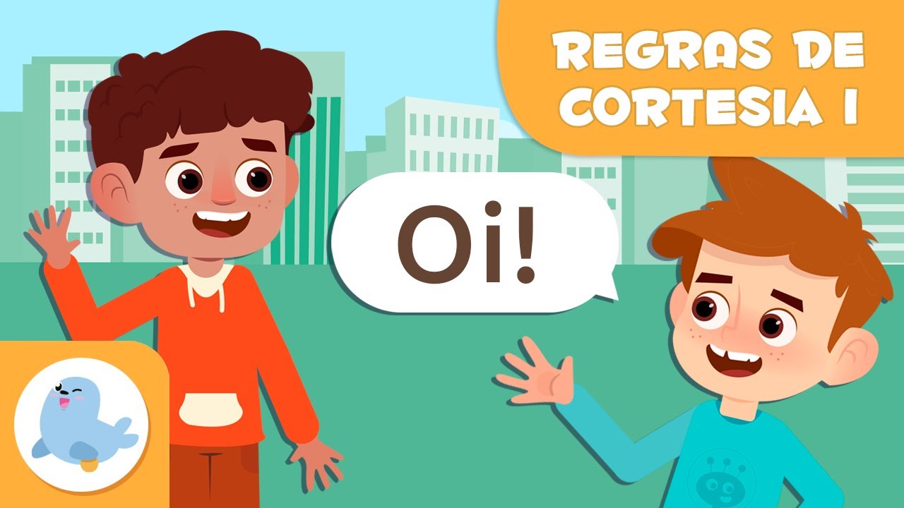 CUMPRIMENTO E DESPEDIDA 🤝 BOAS MANEIRAS para crianças 😊 Episódio 1