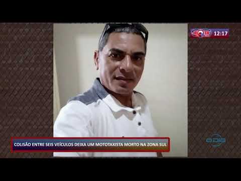 ColisaÌƒo entre seis carros deixa um mototaxista morto na zona sul de Teresina 24 09 2020