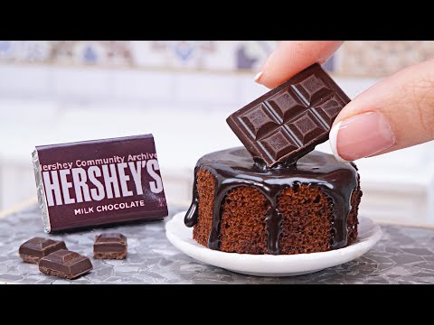 The Most Moist and Soft Miniature Chocolate Cake Recipe - ASMR Cooking Mini Food