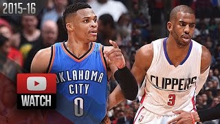 Russell Westbrook - Oklahoma City Thunder - Chris Paul - Los Angeles Clippers