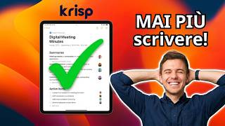 Note per riunioni AI con Krisp AI (Senza Scrivere) 🚀