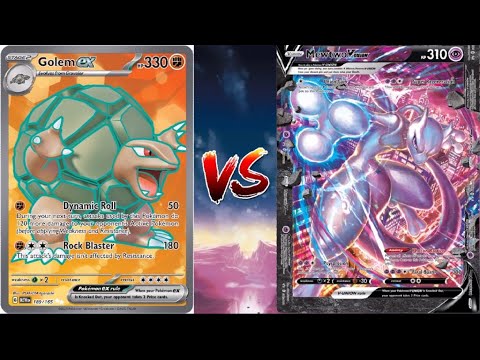 Pokemon TCG Live Golem EX Claydol VS Gardevoir EX Mewtwo V Union!!