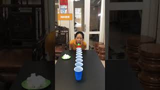 Download lagu Blow Water Pong Cup Challenge 🤣 - Funny Family Games mp3