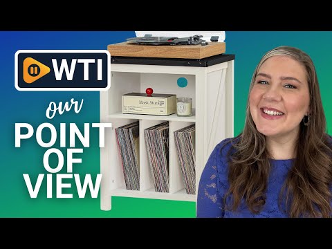 Joaxswe Record Player Stand with Vinyl Record Storage - WTI product video review