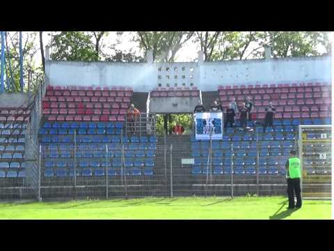 Kibice Błękitnych Stargard w Opolu na meczu z Odrą