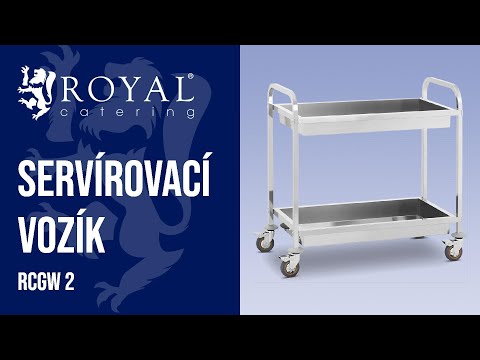 Video - Tovar z druhej ruky Servírovací vozík - 2 vane