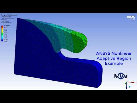 NLAD Remesh Example for Automatic Remeshing in Ansys Mechanical