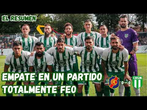 COLEGIALES 0 - 0 SAN MIGUEL - FECHA 8 B NACIONAL - RESUMEN DEL PARTIDO