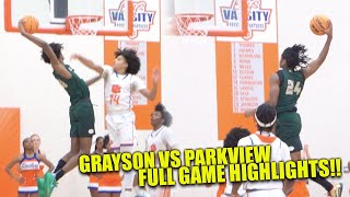 Grayson 1st REGION GAME WAS A BLOWOUT!! | GRAYSON VS PARKVIEW FULL GAME HIGHLIGHTS