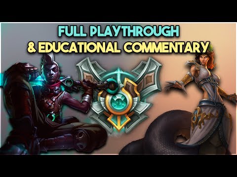 FULL PLAYTHROUGH & EDUCATIONAL COMMENTARY - Cassiopeia vs Ekko