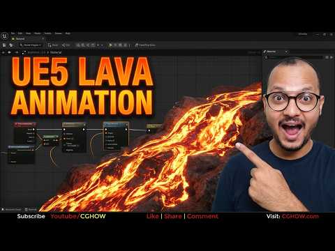 How to Animate Lava Materials in Unreal Engine 5 Tutorial