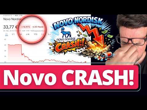 Novo Nordisk CRASH: - 16% Allein heute! Darum kaufe ich jetzt!