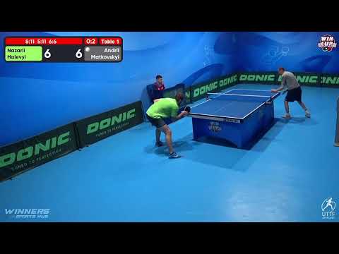 19:30 Nazarii Haievyi 0-3 Andrii Matkovskyi West 3 WIN CUP 10.11.2022 | TABLE TENNIS WINCUP