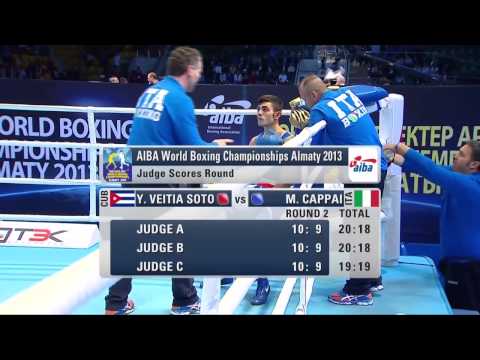 Men's Light Fly (46-49kg) - Quarter Final - Yosbany VEITIA SOTO (CUB) vs Manuel CAPPAI (ITA)