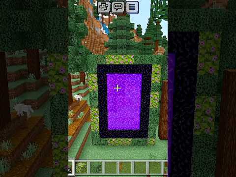 Insane Leaf Nether Portal Design! Watch Now!