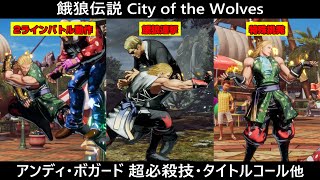 【餓狼CotW】アンディ・ボガード 超必殺技・2ラインバトル動作・カラーエディット用模様・特殊挑発他