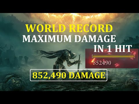 Elden Ring - Maximum Damage in 1 Hit - 852,490 DAMAGE - 1,161% DMG BOOST